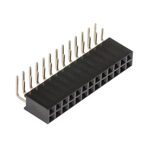 Raspberry Pi用 L字ピンソケット2×13（26P）