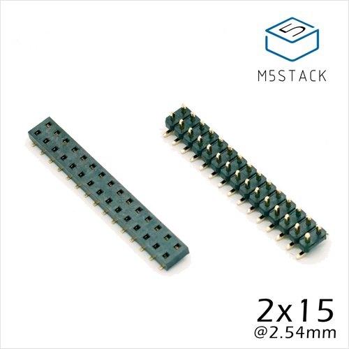 M5Stack用2 x 15ピンヘッダ・ソケットセット