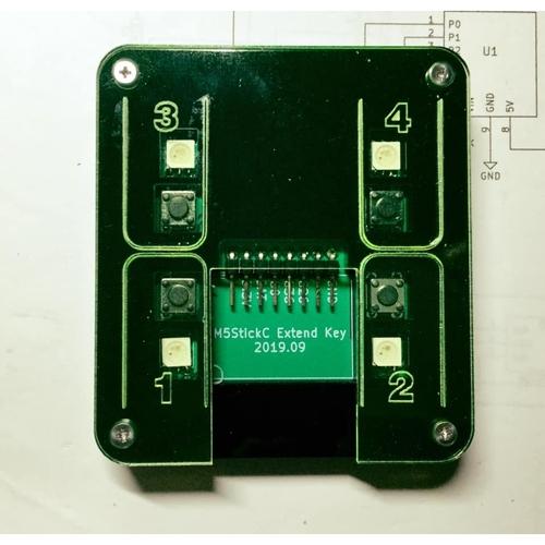 M5StickC用拡張キーデバイス４- M5STICKC-4KEY