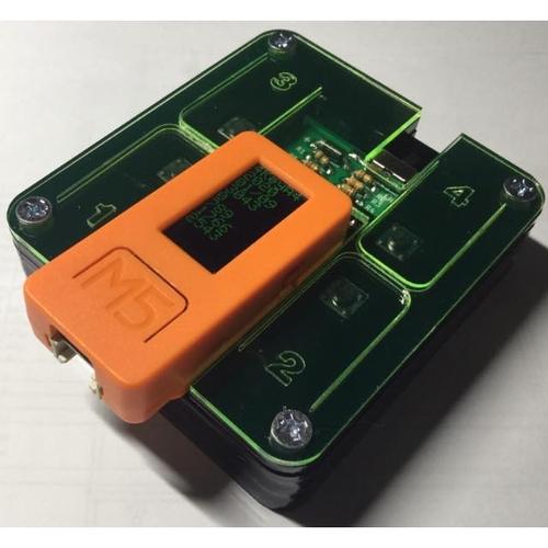 M5StickC用拡張4キー補助電池デバイス - M5STICKC-4KEYA4