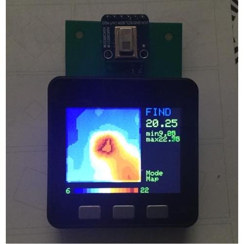 M5Stack用サーモアレイセンサAMG8833変換基板