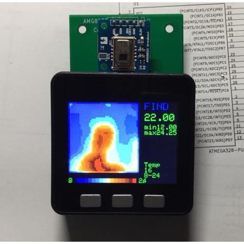 M5Stack用サーモアレイセンサConta-AMG8833変換基板