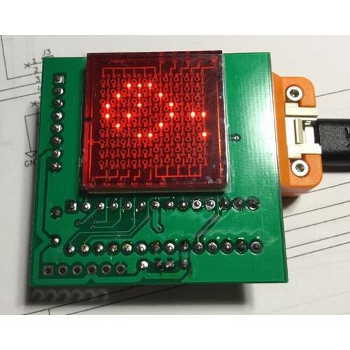 マトリクスLEDスクロール表示デバイス （M5StickC用）