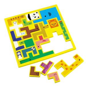 EVAどうぶつパズル 19ピース アニマル 動物 パズル パズルゲーム 形 かたち 誕生日プレゼント 子供 おもちゃ 知育玩具｜robotplaza