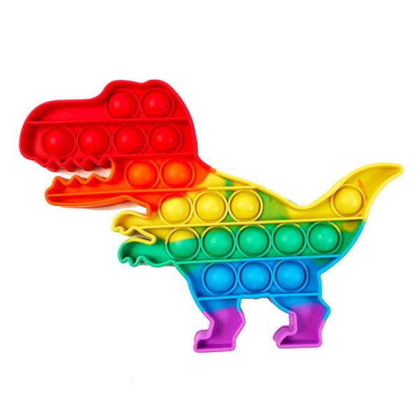 プッシュポップバブル 恐竜 スクイーズ 知育玩具 誕生日プレゼント 子供 おもちゃ 2歳 3歳 4歳...