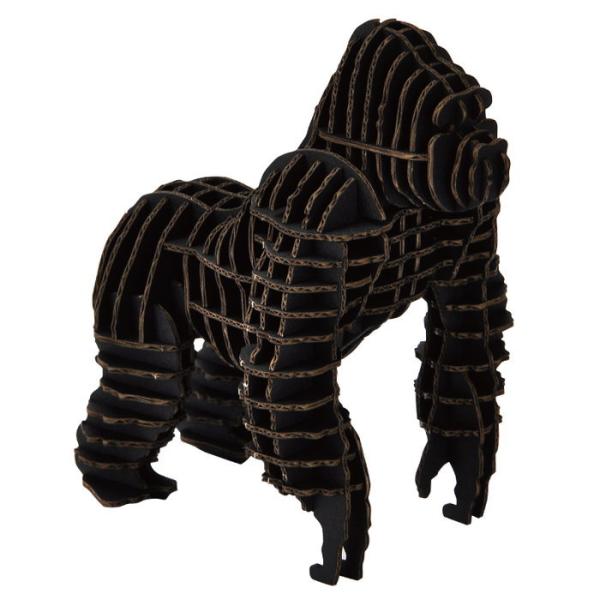 ハコモ hacomo New GRID ゴリラ ブラック ペーパークラフト 誕生日プレゼント 子供 ...