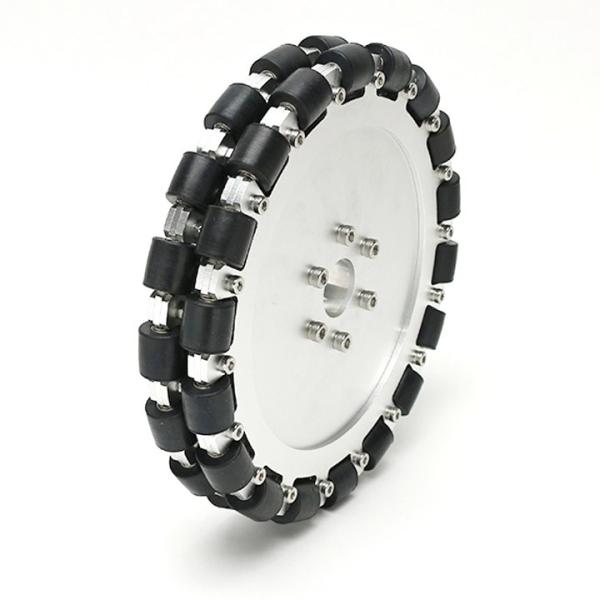 203mmダブルアルミオムニホイール(ベアリングローラー) (14125) [台車・タイヤ]