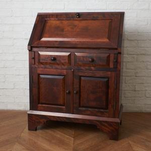 松本民芸家具　座ビューロー　ライティング　引手　座机　 再塗装済　ＵＳＥＤ 松本民芸家具座ビューローライティング引手座机 再塗装済USED