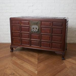 IZ91437F☆李朝家具 飾り棚 キャビネット 李朝棚 時代箪笥 天然木 収納