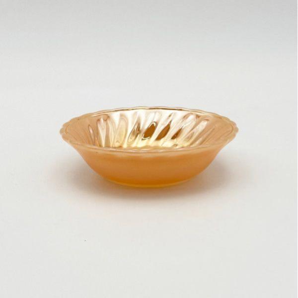 IZ92040T★Fire King ファイヤーキング ピーチラスター スワール ボウル 小皿 雑貨...