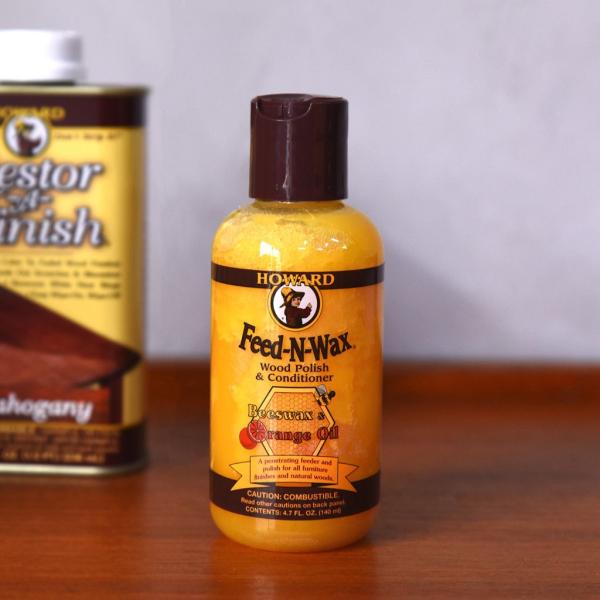 HOWARD フィーデン ワックス 140ml 4.7oz 艶出し 木材 家具 フローリング 保護 ...