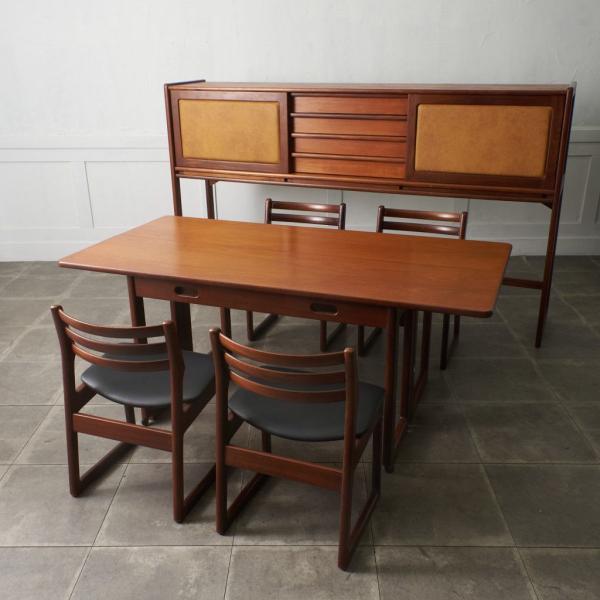 レア 張替済 6点セット Elliotts of Newbury リビングシステム 拡張 ダイニング...