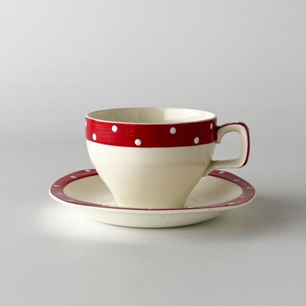 Midwinter レッドドミノ カップ＆ソーサー 英国 ヴィンテージ Style Craft 食器...