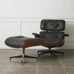 Herman Miller ラウンジチェア & オットマン ハーマンミラー 本革 Eames イームズ 椅子 ソファ イージーチェア スツール 名作 93735