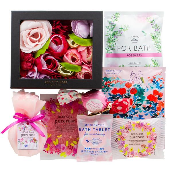 入浴剤 ギフト／シャリテローズ バスギフト ピンク