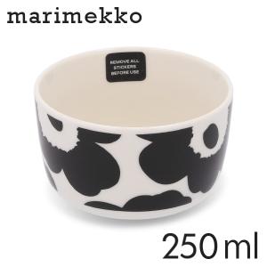 マリメッコ ウニッコ ボウル 250ml ホワイト×ブラック Marimekko Unikko bowl 食器 お皿 皿 北欧 北欧雑貨 雑貨｜rocco-shop