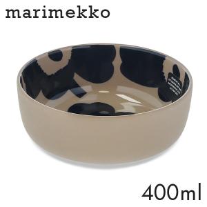 マリメッコ ウニッコ ボウル 400ml テラ×ダークブルー Marimekko Unikko ボウル皿 深皿 大きめ 大きい｜rocco-shop