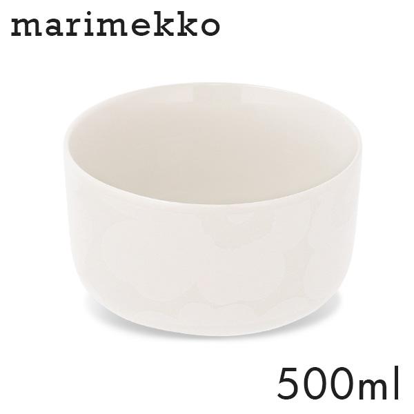 マリメッコ ウニッコ ボウル 500ml ホワイト×ナチュラルホワイト Marimekko Unik...