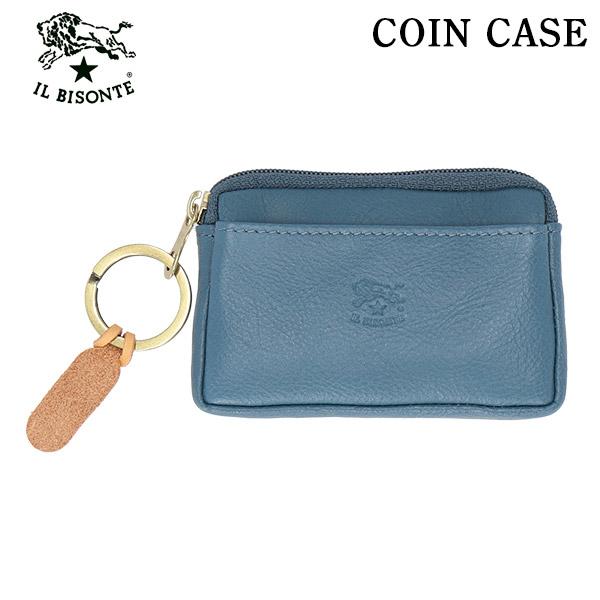 IL BISONTE イルビゾンテ COIN PURSE コインパース BLUE DENIM ブルー...