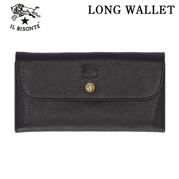 IL BISONTE イルビゾンテ LONG WALLET 長財布 BLACK ブラック BK110...