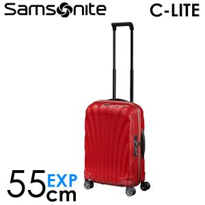 サムソナイト C-LITE シーライト スピナー 55cm コスモライト EXP チリレッド Samsonite C-lite Spinner 134679-1198 スーツケース