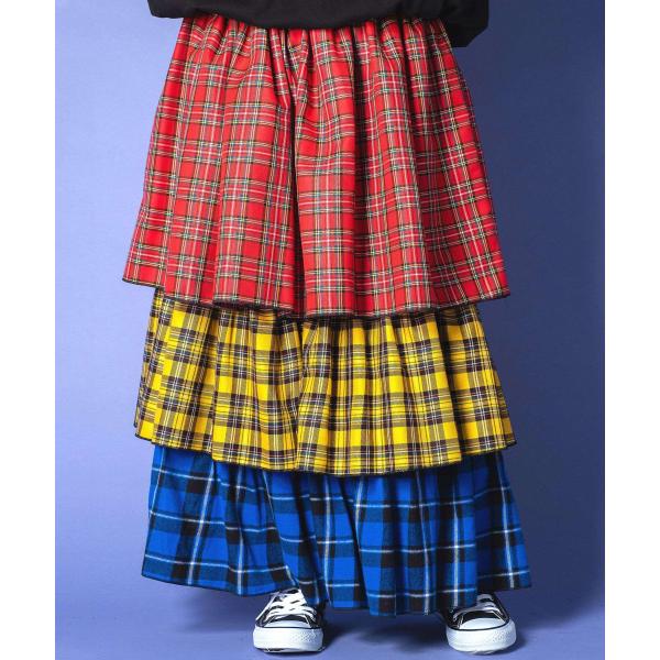 ankoROCK アンコロック ティアードスカート ロンググカート ロング丈 スカート チェック柄