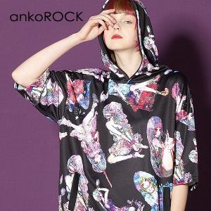 Ankorock アンコロック メンズ パーカー トップス レディース パーカー 服 Art5731 Ankorock Ankorockのankorock ブランド ユニセックス 半袖 カットソー