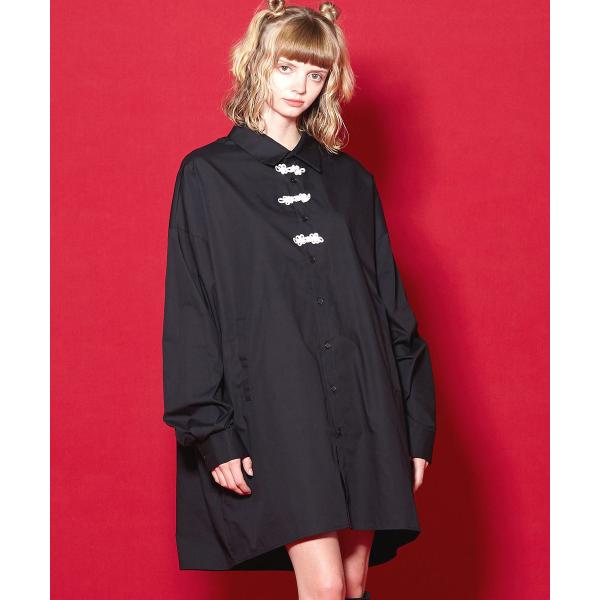 ankoROCK アンコロック シャツ レディース オーバーサイズシャツ メンズ ビッグシルエット ...