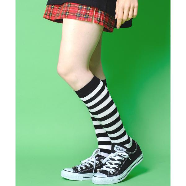 ankoROCK アンコロック ハイソックス メンズ ハイソックス レディース ボーダーソックス 靴...