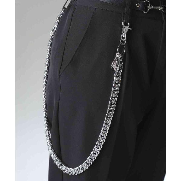 ankoROCK アンコロック ウォレットチェーン シルバー チェーン メンズ ブラック 喜平チェー...