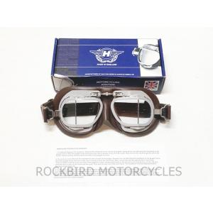 ハルシオン HALCYON ゴーグル MK-9 Vintage 本革製 : ROCKBIRD
