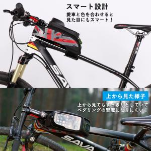 【在庫限り】自転車 バッグ トップチューブ フ...の詳細画像3