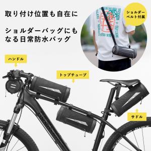 自転車 フロントバッグ ハンドルバッグ トップ...の詳細画像1