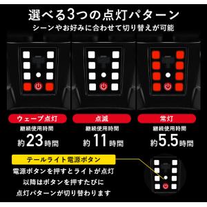 自転車 ヘルメット ライト搭載 テールライト付...の詳細画像2