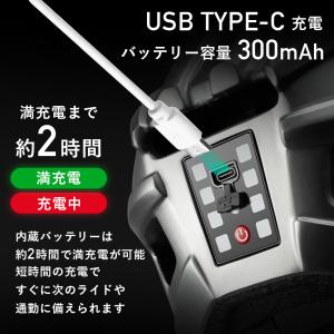 自転車 ヘルメット ライト搭載 テールライト付...の詳細画像3