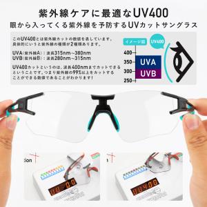 スポーツ サングラス 調光 レンズ 自転車 釣...の詳細画像2