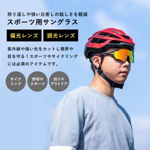 サングラス 調光 偏光 レンズ ミラー ブルー...の詳細画像1