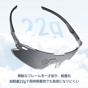 調光サングラス 調光レンズ 超軽量 スポーツサ...の詳細画像2