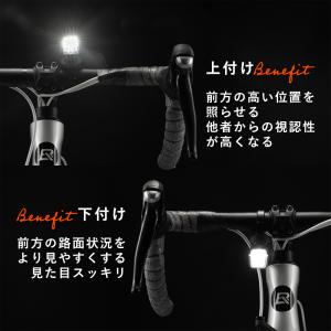 自転車 ライト 充電式 USB 上付け 下付け...の詳細画像2