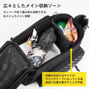 自転車 リアキャリア バッグ 大容量 拡張 9...の詳細画像4