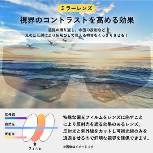 【在庫限り】サングラス 偏光 ミラー レンズ ...の詳細画像3