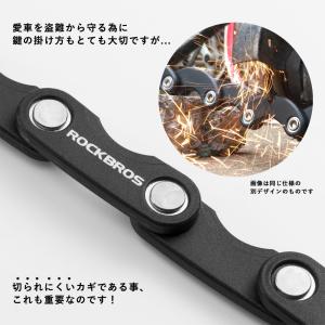 自転車 バイク 鍵 ブレードロック 頑丈 重量...の詳細画像2