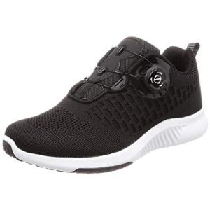 [フォーセンス] ランニング ウォーキング ダイヤルシューズ 脱ぎ履き 運動靴 メンズ FOSN-003M ブラック 26.5 cm
