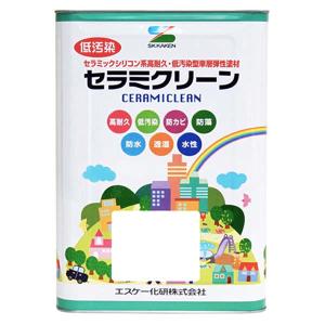 セラミクリーン 16kg 淡彩色 エスケー 外壁塗料｜rocket-mart