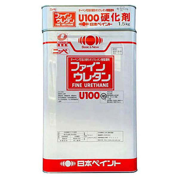 ファインウレタン U100 木部用クリヤー 艶有 硬化剤セット 2液タイプ 15kg ニッペ