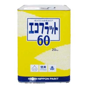 NIPPON PAINT エコフラット60 20kg 常備色 全12色 ツヤ消し 日本 
