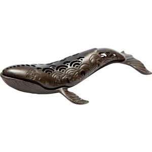 クジラの小物入れ 小物ケース おしゃれでレトロな置物 メンズ 金属製 インテリア雑貨 室内オブジェ ...