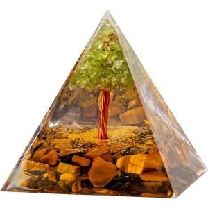 オルゴナイト ピラミッド ピラミッド型 天然石 オブシディアン さざれ