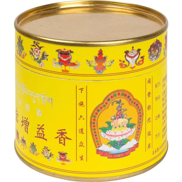 如意宝 チベット香 増益香 浄化用 お香 線香 盤香 渦巻型線香 黄缶 チベット族秘伝 お線香