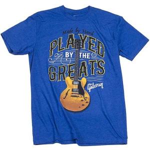 Gibson Played By The Greats Tee (Royal Blue) Small GA-PBRMSM｜rockin-toyota